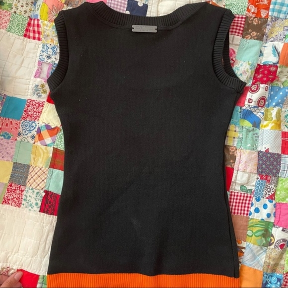 Spooky Spiderweb Shell Genuine Rare Retired Elhoffer Design Knit Top - Picture 5 of 11